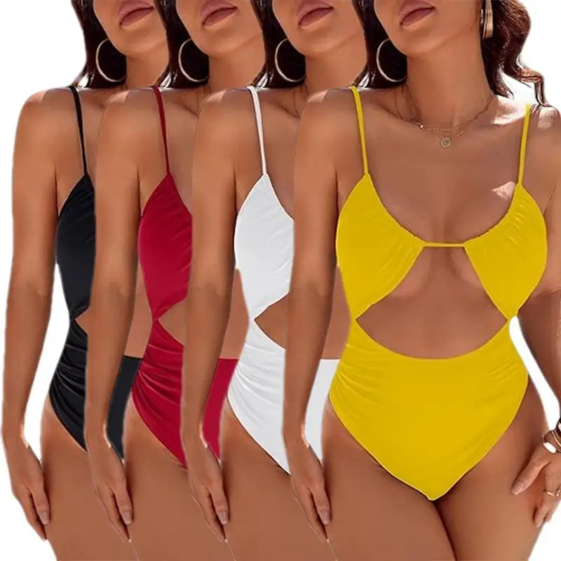 Swimwear For Women Flattering Monokini Swimsuits Sexy High Cut Out Swimwear Bathing Wear For Women And Girls