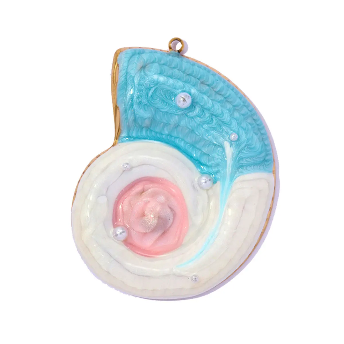 3pcs/Lot Stainless Steel Abalone Shell Flower DIY Earring Charms Conch Necklace Pendants Fish Bone Shoe Accessory Wholesale - view 6