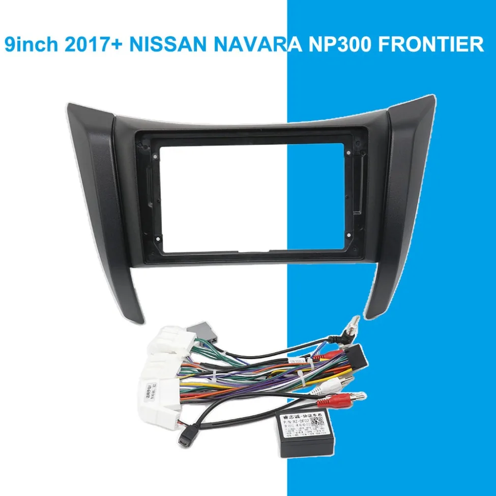 

Для NISSAN 2017 NAVARA NP300 FRONTIER 9 дюймов радио Android CD жгут проводов экраны аксессуары навигация приборная панель кабельная рамка canbus