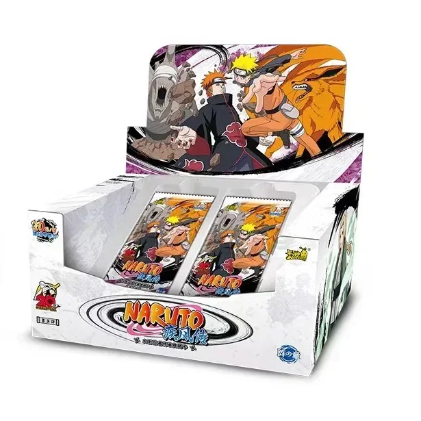 New KAYOU Genuine Naruto Cards Box Anime Figure Card Booster Pack Sasuke Collection Flash Card Toy Birthday Christmas Gift