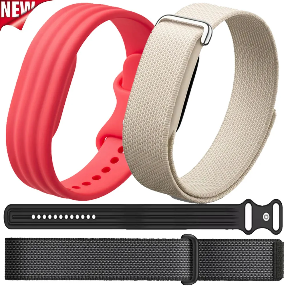 Offizielles Nylon+Silikon-Armband für Google Fitbit Air, schnell trocknend, atmungsaktiv und weich, bequemes Armband für Google Fitbit Air Correa