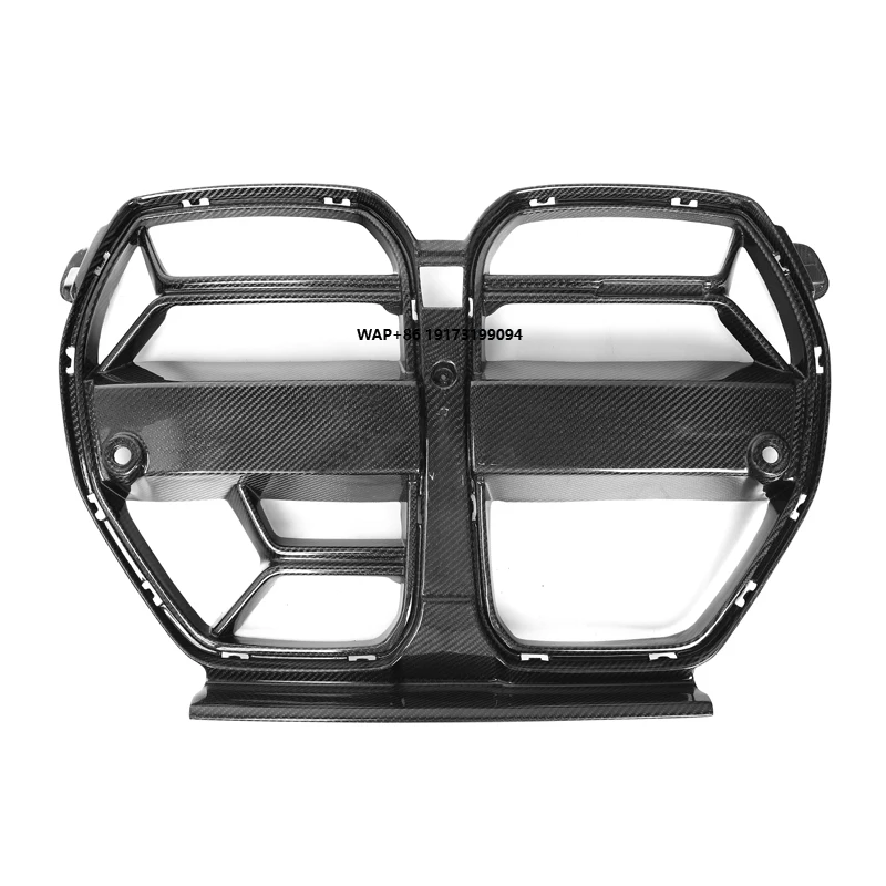 

Rear Carbon Fiber G80 M3 Front Grill M3 M4 CSL Style With ACC Car Grilles Parts Auto Parts M3 M4 G80 G82 G83 Front Bumper Grill