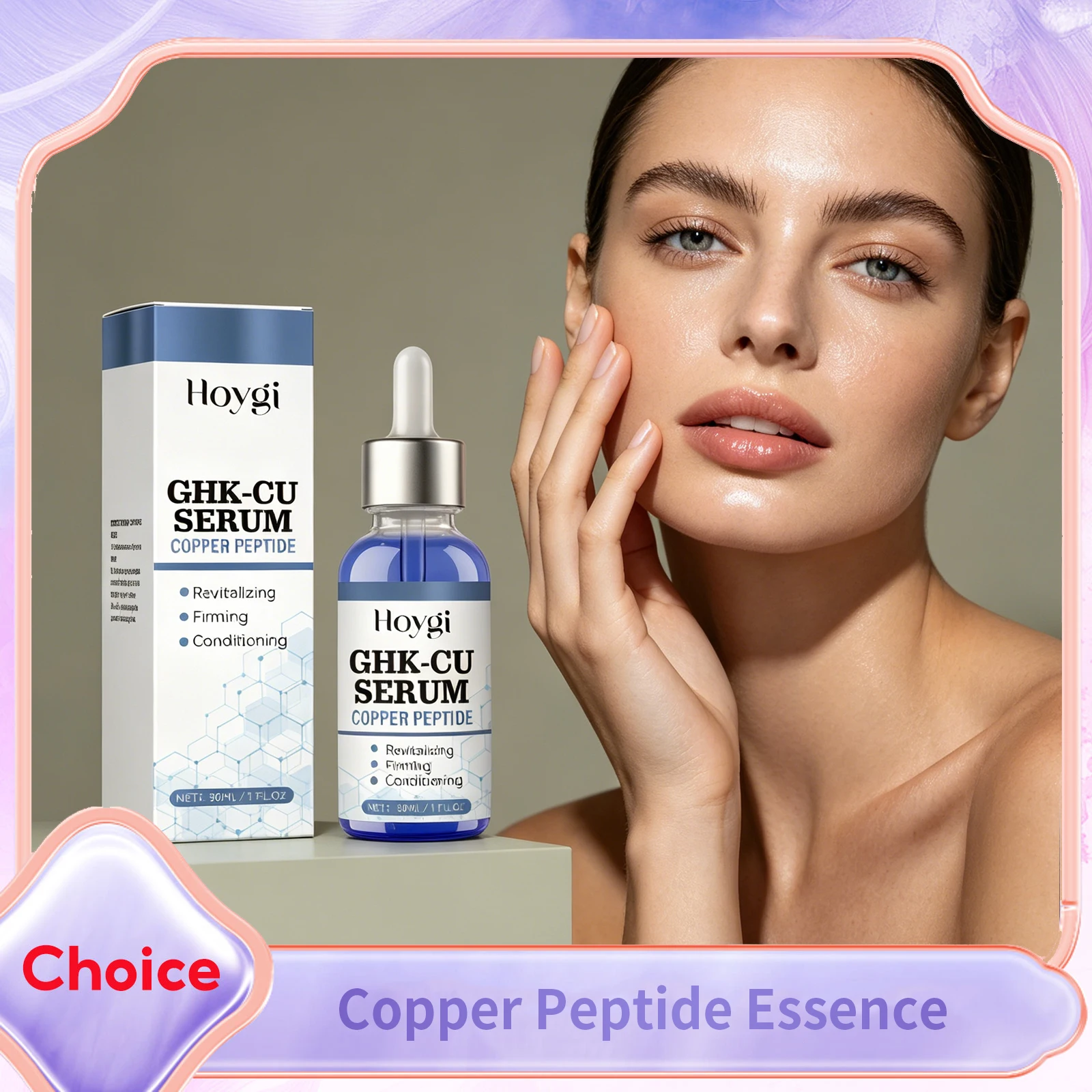 Copper Peptide Serum Anti Wrinkle Tightening Skin Barrier Repair Evens out Redness Deep Hydration Face Essence Facial Skin Care