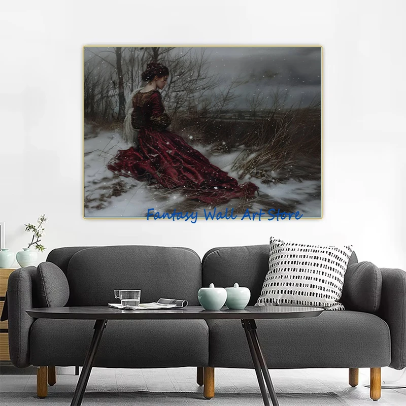 Mythology Victorian Goddess Penelope Snow White Lilith Aphrodite Dark Academia Poster Canvas Painting Wall Pictures Home Decor