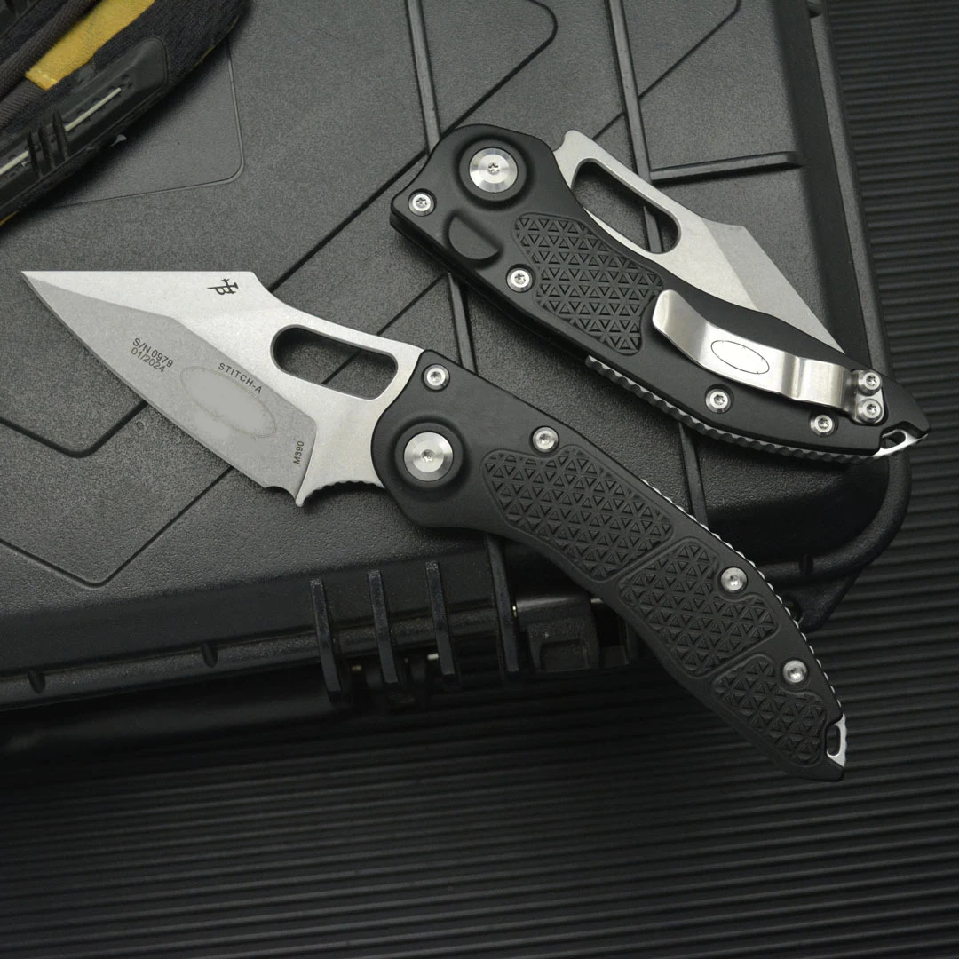 جديد MT غرزة-R ألياف الكربون/G10 الكرة تحمل علامة M390MK شفرة صيد الأسماك EDC أداة للطي التخييم سكين جيب