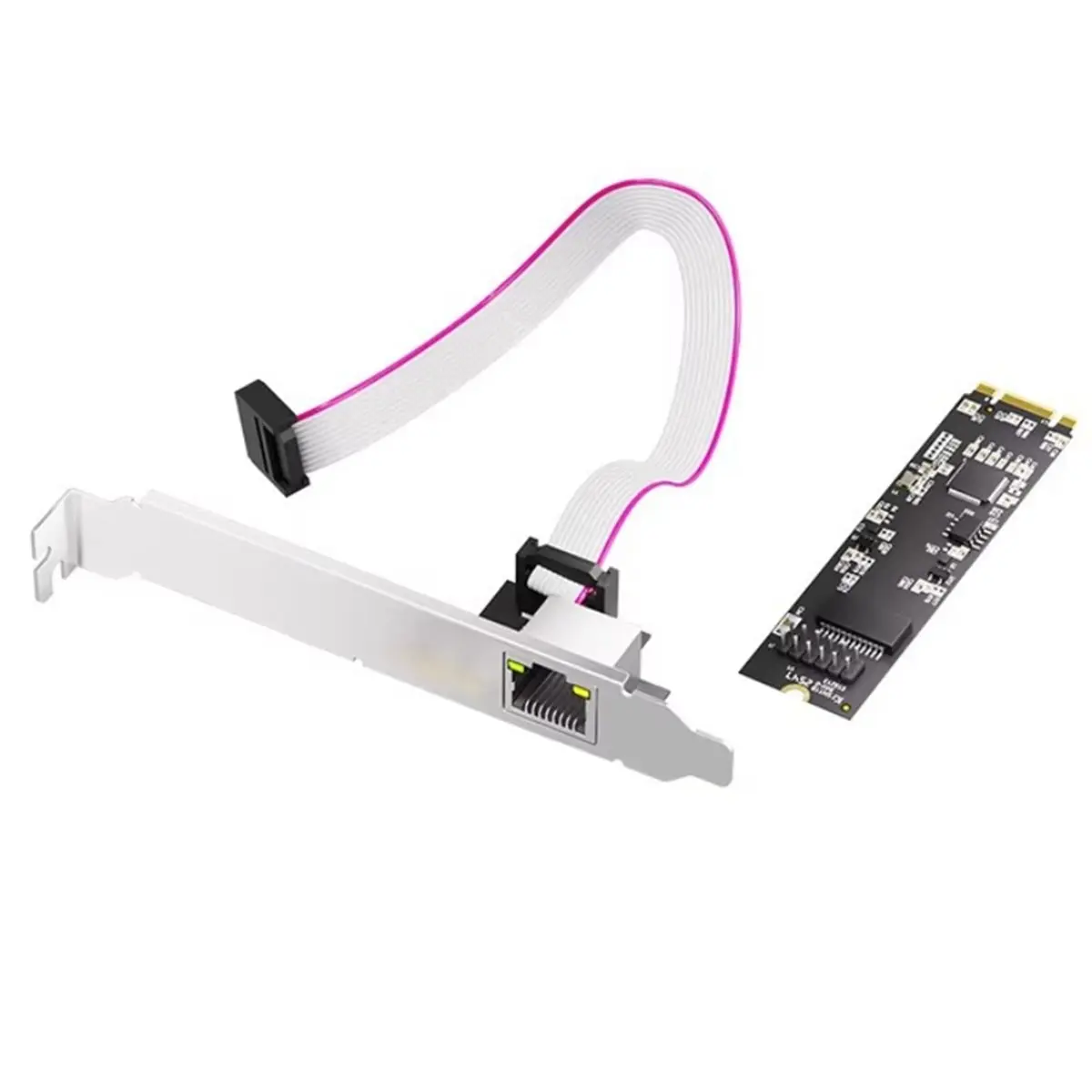 DT75BG Industrial Grade M.2 B+M KEY to RTL8126 Wired Network Card, 5G Industrial Computer Server, E-Sports Game Network Card