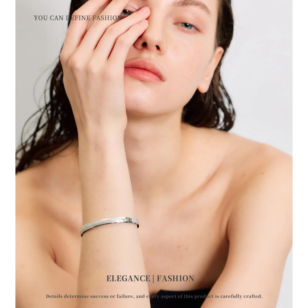 NiNice Stainless Steel Bracelets Jewellery Woman Simple Stylish Design Waterproof Classic Jewelry Gifts New Wholesale 60mm