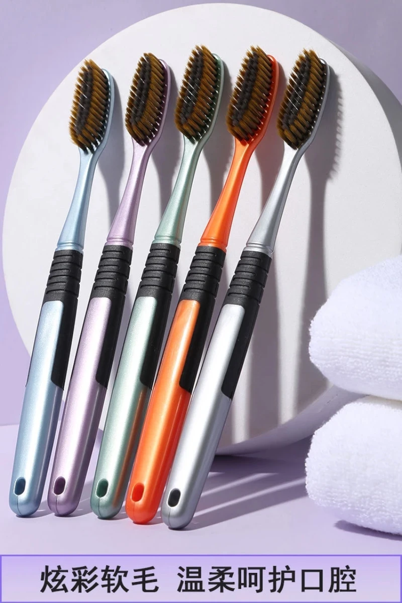 Big head innovative toothbrush soft bristles efficient long brush head clean extended filament household high-end convenient