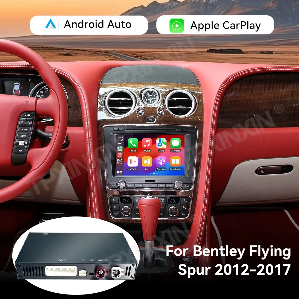 Wireless CarPlay Android Auto Decoder For Bentley Flying Spur Mulsanne Continental Bentayga 2011~2019 Mirror Link Camera