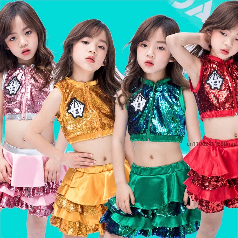 الأطفال أداء الجاز زي الترتر الفتيات الرقص الحديث التشجيع أداء رياض الأطفال زي تنورة رقص الفتيات