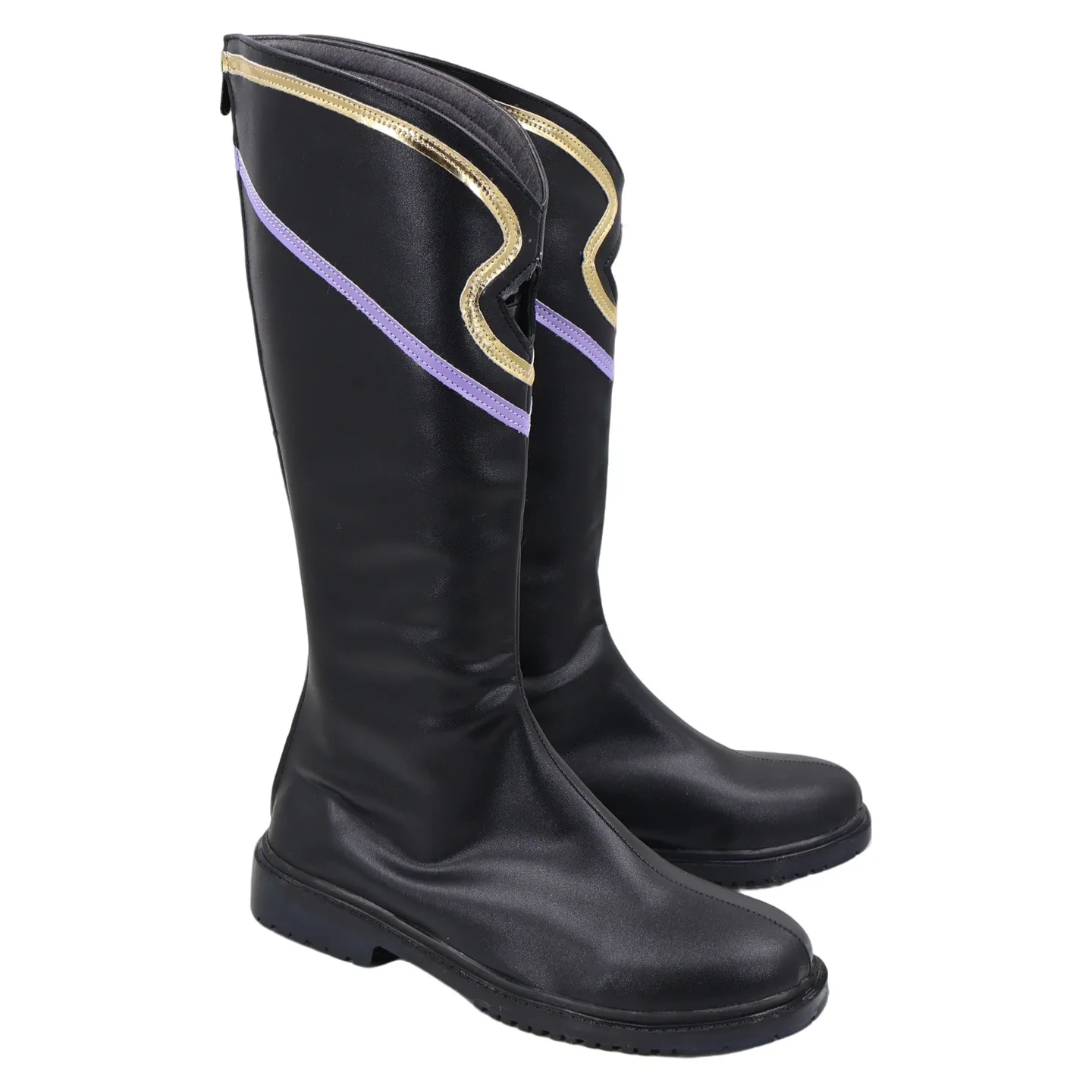 Buty do cosplayu Momo, gra Idol7, czarne botki, buty na Halloween, karnawał, imprezę, odzież do odgrywania ról, szyte na miarę.