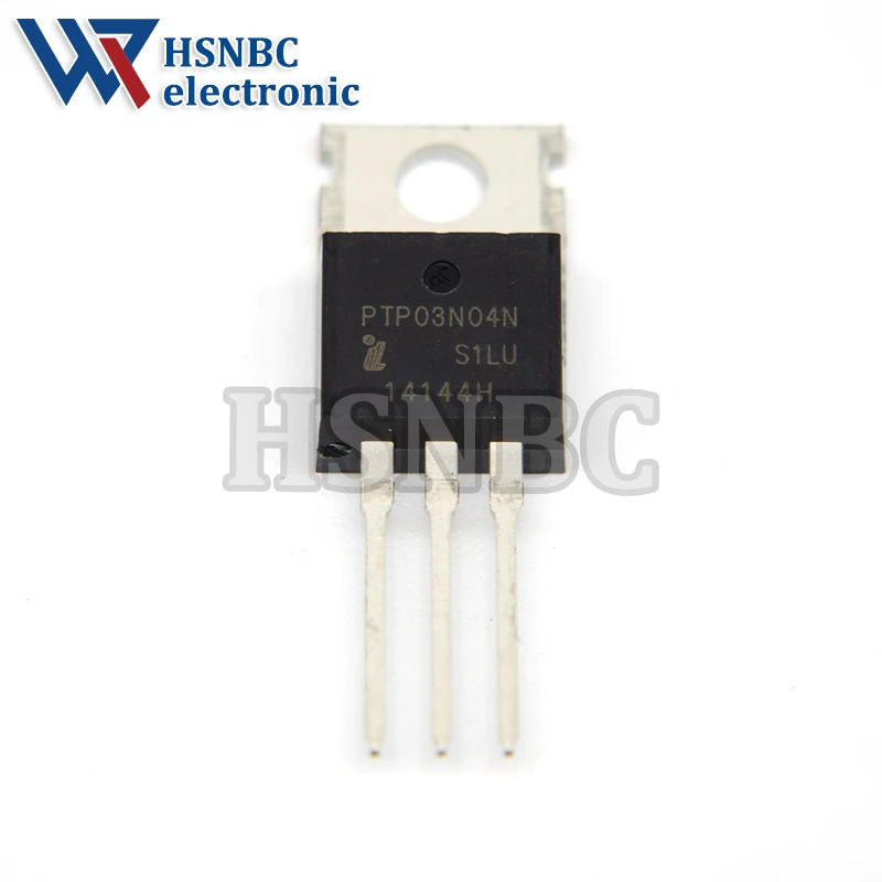 10 Pçs/lote PTP03N04N 03N04 TO-220 80A 40V N-canal Potência MOSFET Transistor 100% Novo Original