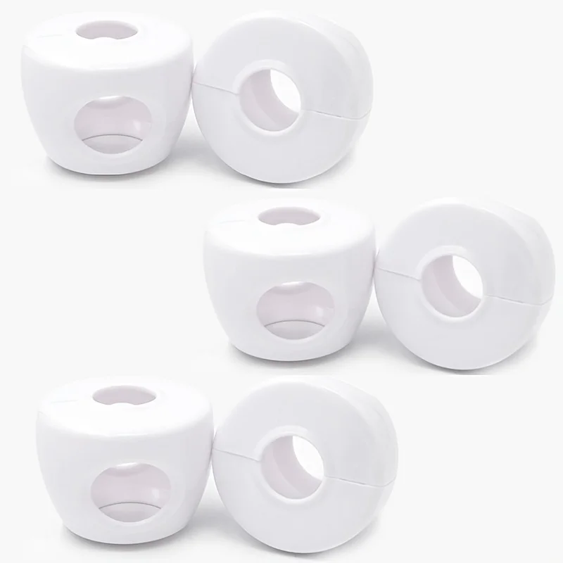 1pcs Universal Round Doorknob Safety Covers, tool-free installation, durable protective shields for bedroom,kitchen and bathroom