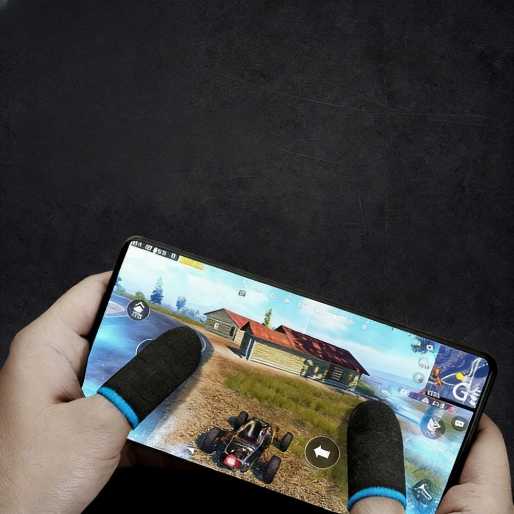 

Lightweight Gaming Finger Sleeve Breathable Anti-Sweat Touch Screen Finger Cots