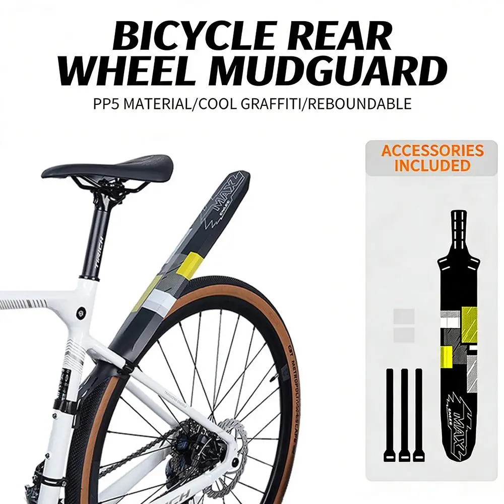 Universeller Mehrfarbiger Fahrrad-Schutzblech aus PP für Vorder- und Hinterrad, Ersatz-Fahrradteile, Schmutzfänger für Outdoor-Sport – Detail 10