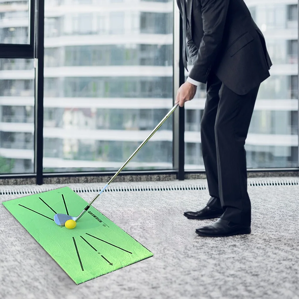 Golf Training Mat Velvet Batting Practice Mat Portable Golf Hitting Pad for Indoor Outdoor