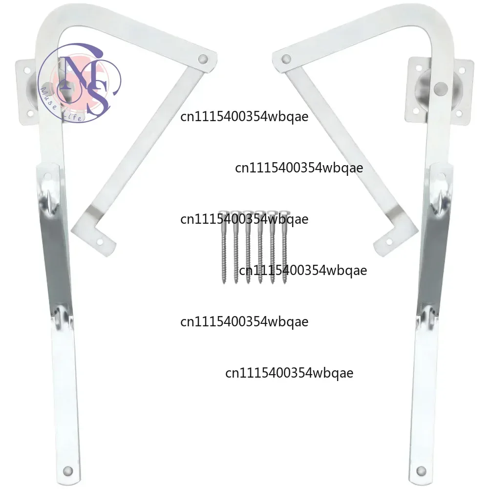 ZOCI-FOR-White Zinc Alloy Attic Ladder Hinge Arm Fit Werner Mk5 WU2210 W2210 Door Stop Mechanism Replacement Part