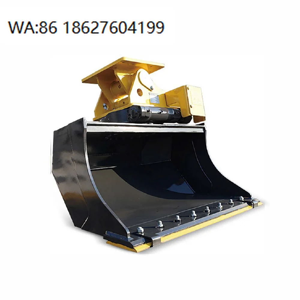1.6Ton Excavator 360° Quick Coupler Tilt Rotary Bucket High Strength Construction Attachment