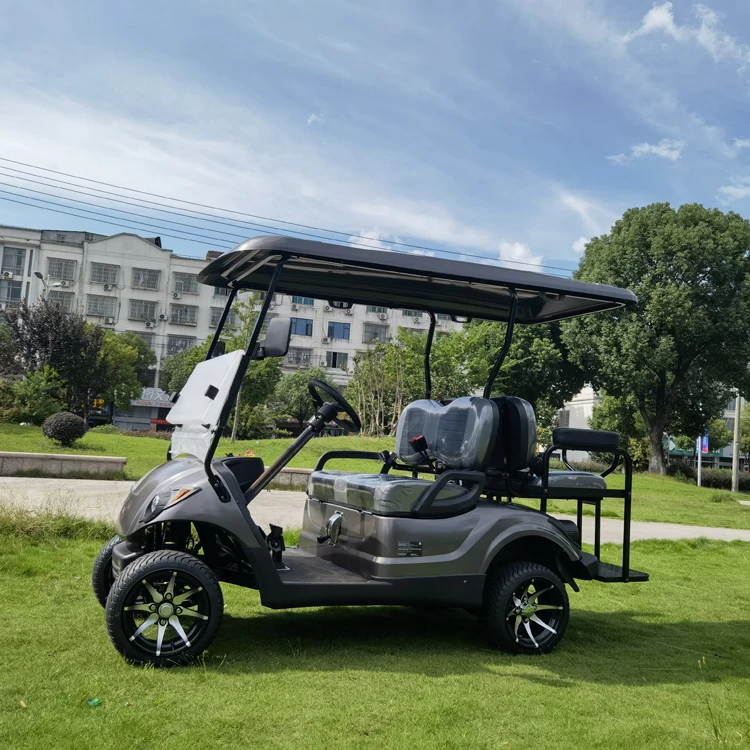 Carro de golf eléctrico para coche club de cuatro ruedas de 2-4 plazas