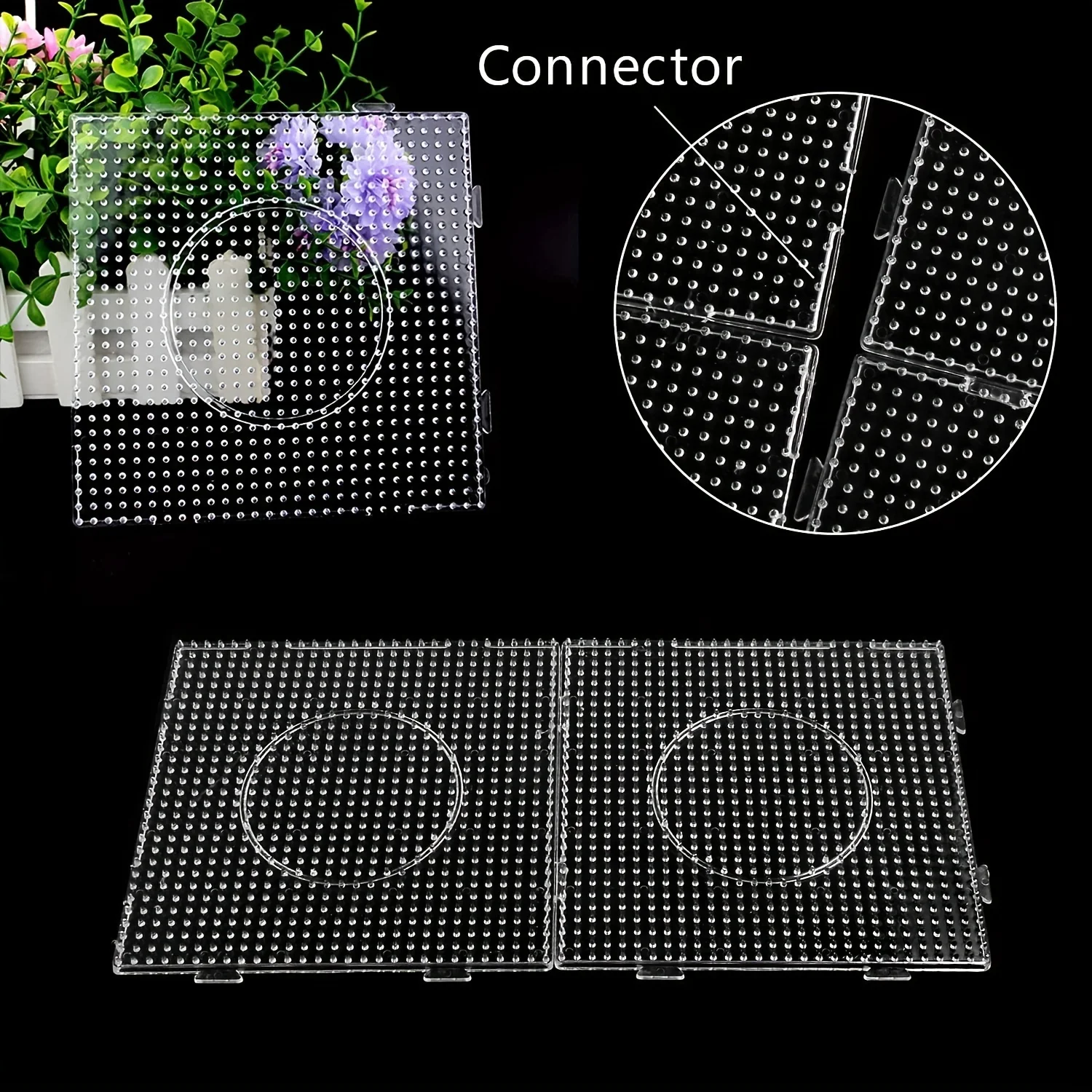 2.6mm duże przezroczyste plastikowe płytki bezpieczników koraliki Pegboards Hama koraliki pęseta kreatywne DIY rzemiosło jubilerskie dla dzieci