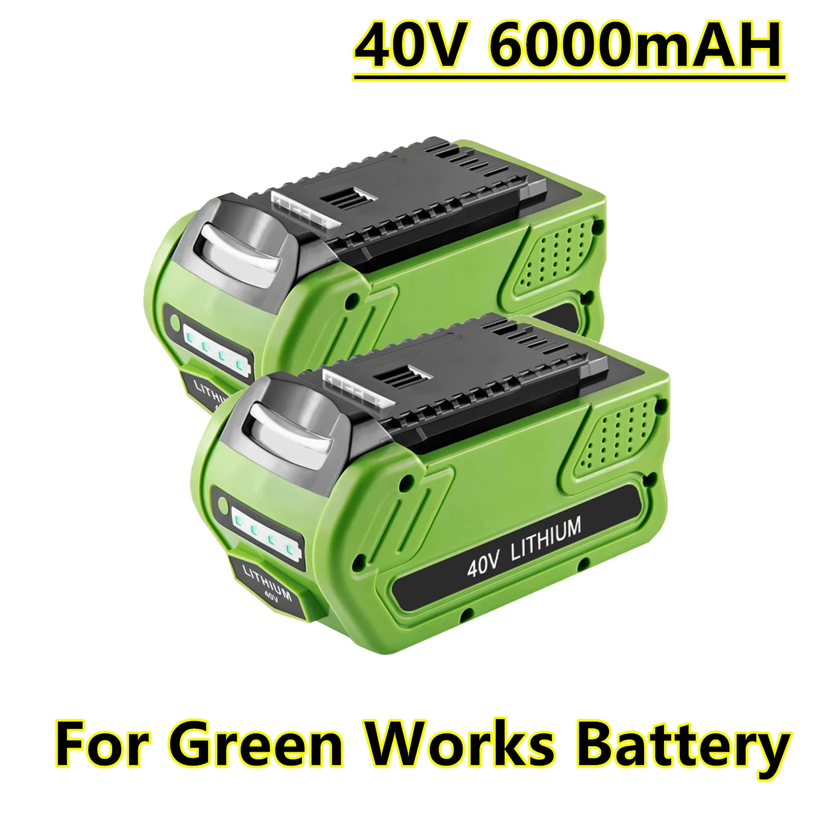 

LEFEIYI 40V 6000mAh Rechargeable Replacement Battery For Creabest 40V 200W GreenWorks 29462 29472 22272 G-MAX GMAX Battery