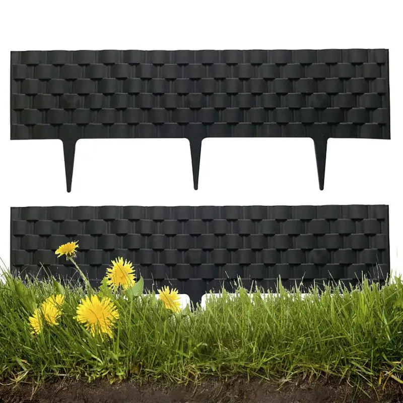 

2Pcs Decorative Garden Wedding Fencing Rattan Effect Edging Can Be Spliced Design For Protect The Plants And Flowers