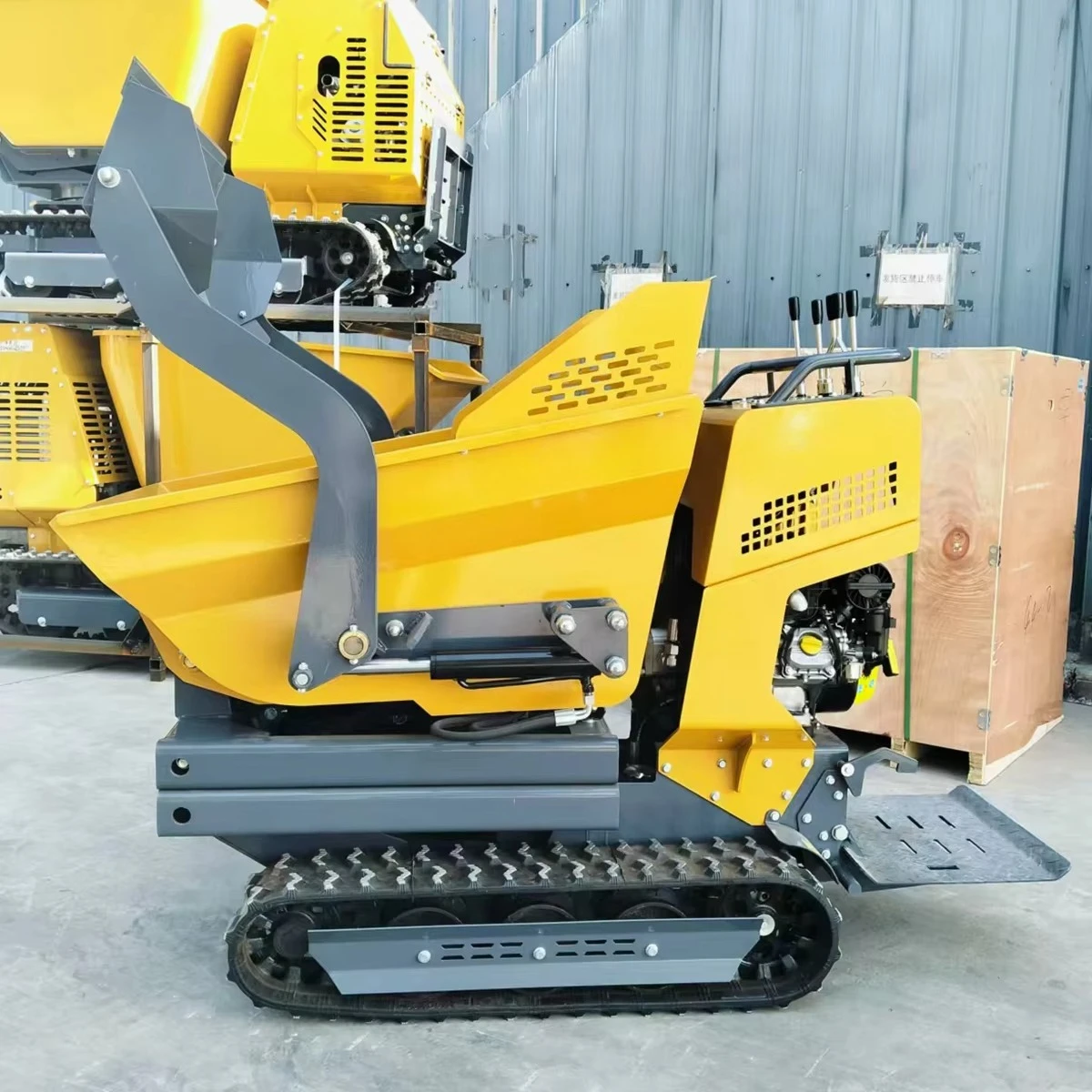 

Mini Track Site Hydraulic Crawler Loader Dumper 500Kg Engine Powered Tracked Full Hydraulic Pump Motor 200dm Cargo