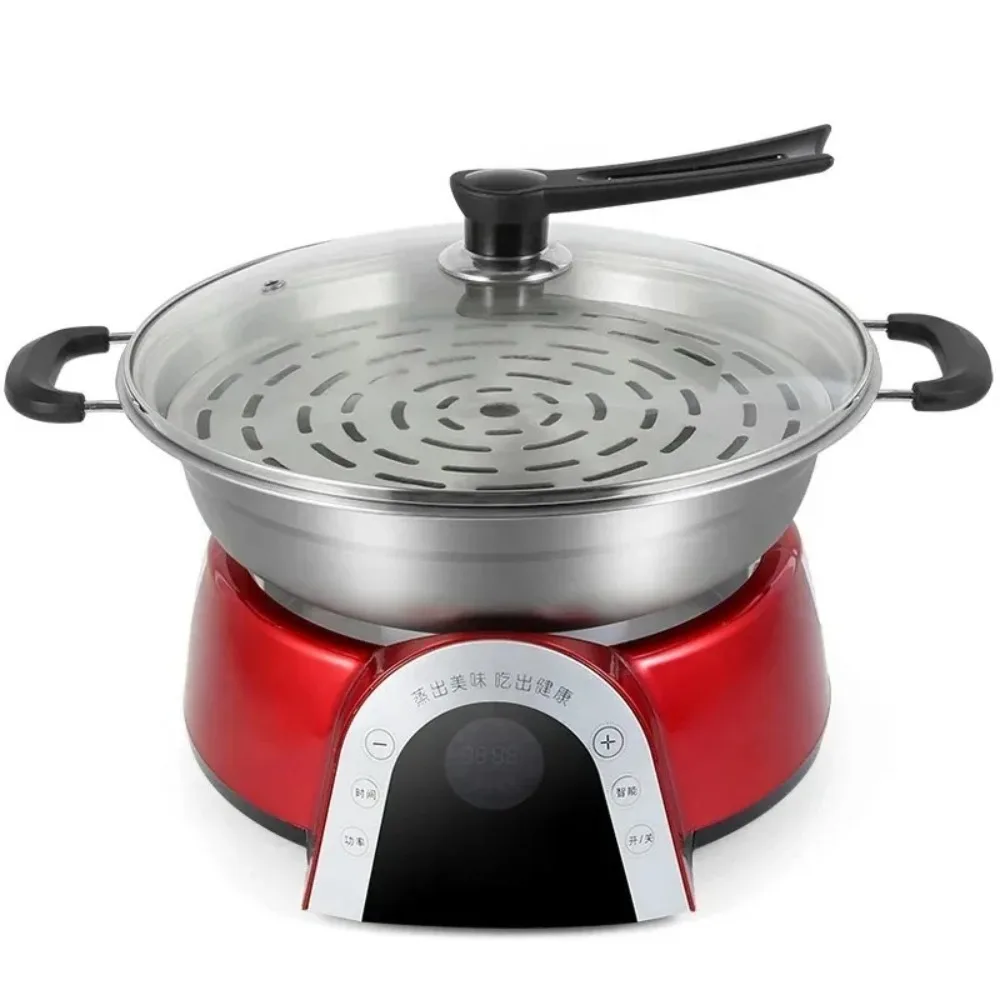 SC02 Multifunctional Electric 2250w 5s 120 Degree Steam Seafood Pot Cooking Steamer
