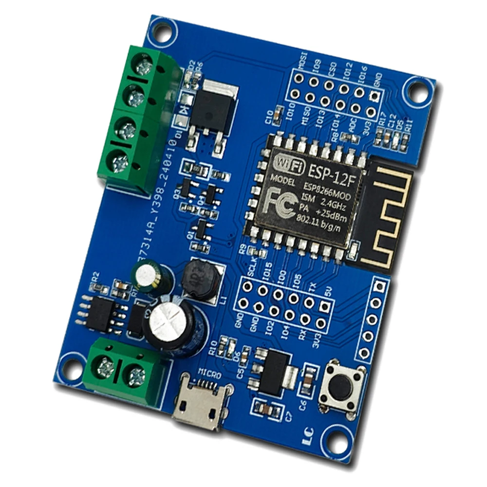 ESP12F WiFi Relay Board DC 5-80V 1 Way Relay Module Onboard ESP-12F Module 32Mbit SPI Flash Development Board