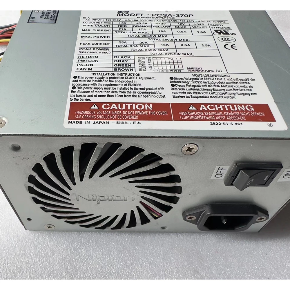 For NIPRON 370W Industrial equipment power supply PCSA-370P