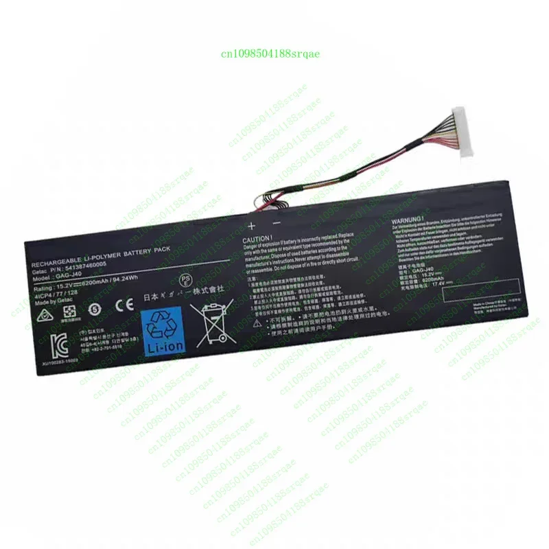 

GAG-J40 Battery For Gigabyte Aero 14V7 K7 15 15X XA 15W Y9 X9 Aorus 17"% Test"