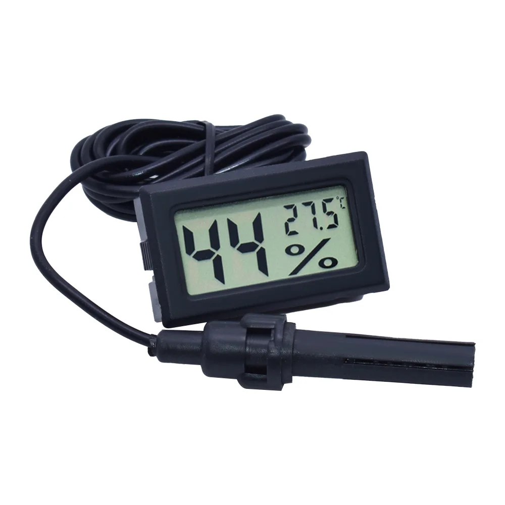 -50 to 110 Digital Thermometer Mini LCD Display Meter Fridges Freezers Coolers Aquarium Chillers Mini 1M Probe Instrument