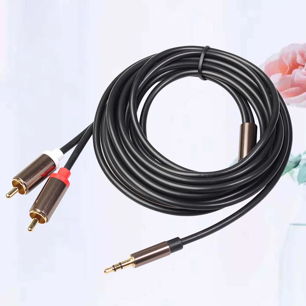 3 Meters Audio Cable 3.5mm to Male Stereo High Purity Oxygen Free Copper Noise Shielding for Dvd Amplifier