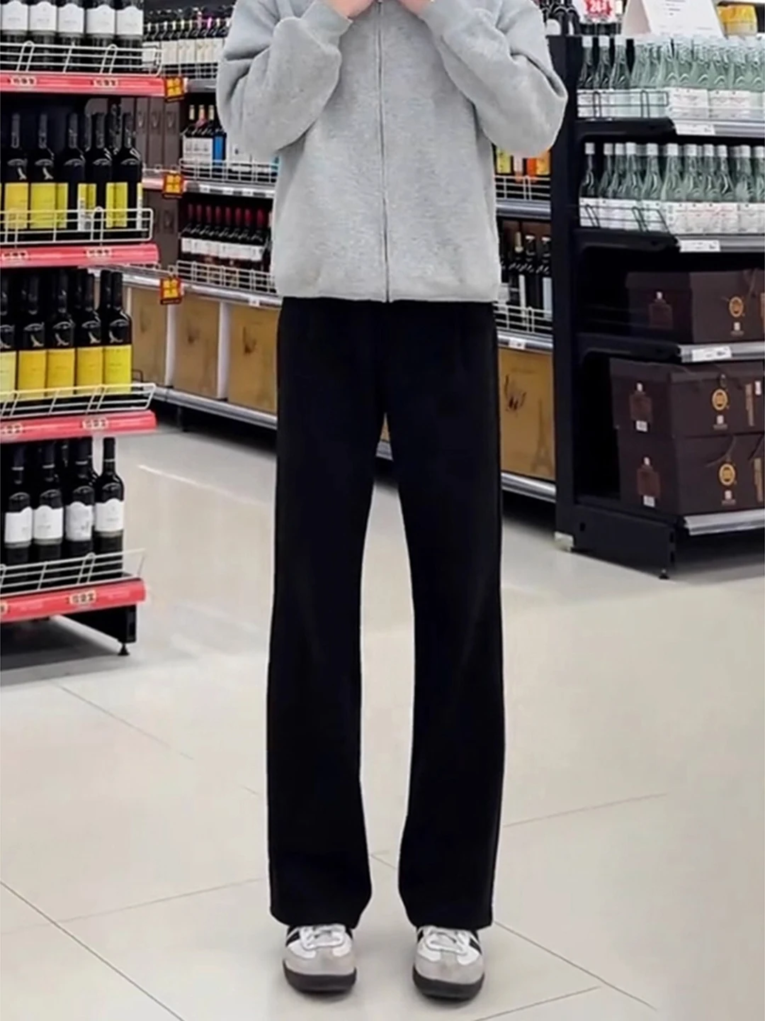 

Bla Fce Lined Bell Bot Trousers Cleanfit Drapey Knife Straight Leg Suit Pants for Men Winter Slimming Casual Wear