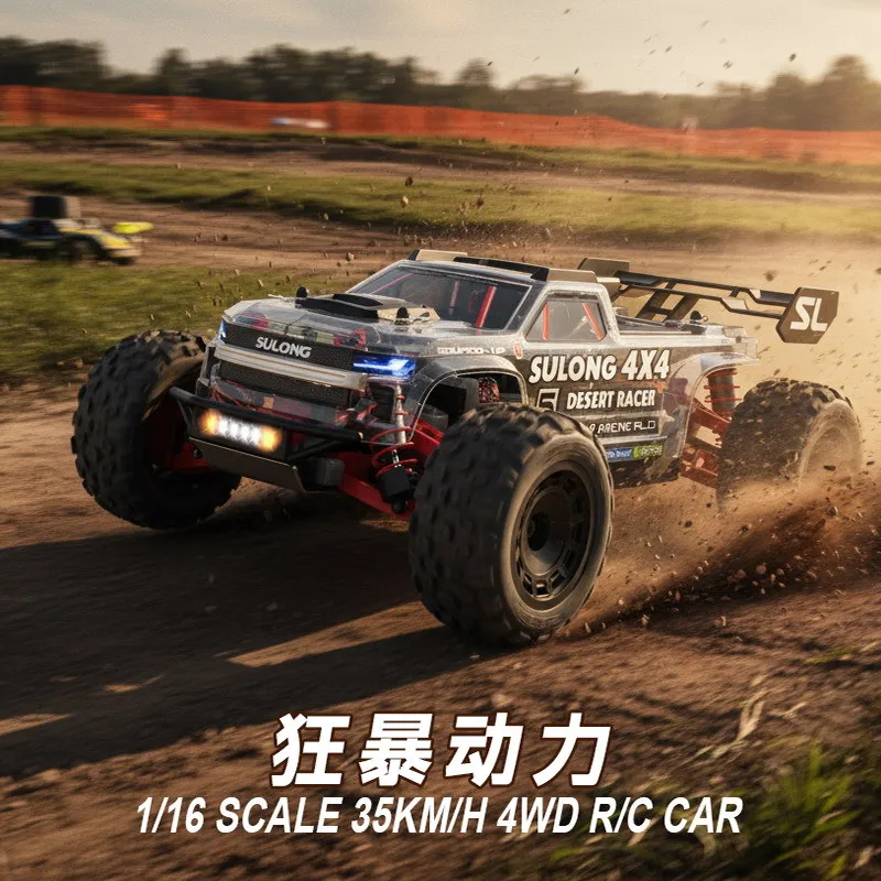 Speed Dragon 1:16 Four-Wheel Drive Fully Proportional Remote Control High-Speed Car Rc Car Off-Road Climbing Car Children'S Gift