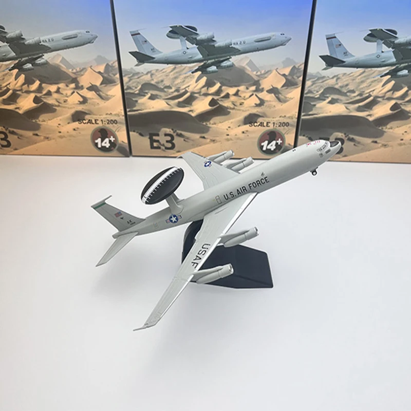 

Diecast 1/200 Scale Alloy Air Force Boeing E-3 Early Warning Aircraft Fighter Military Aircraft Model Display Gift Children Toy