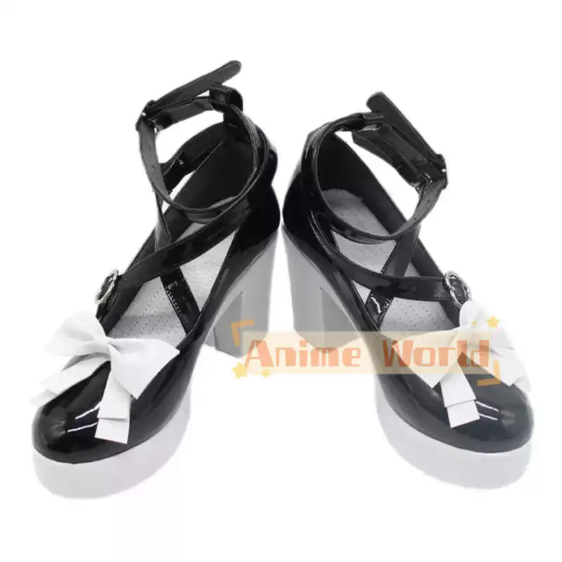 Virtual YouTuber Minato Aqua Fifth Costume Maid Dress Cosplay Shoes Boots Custom-made Halloween Carnival Party Props