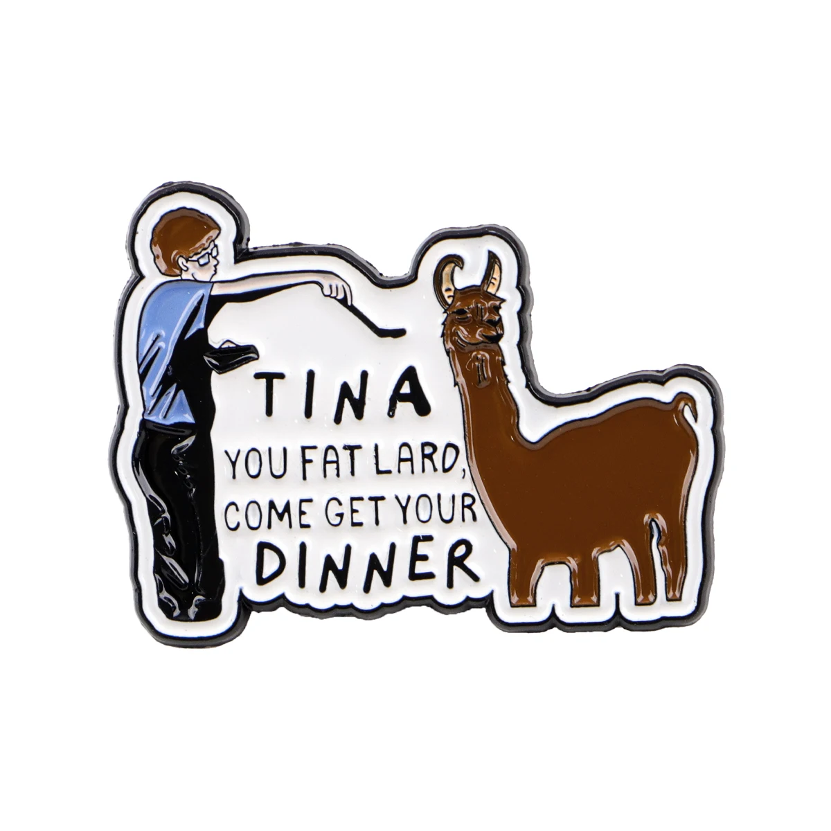 Funny Animals Enamel Pin, Cartoon Cat Brooch