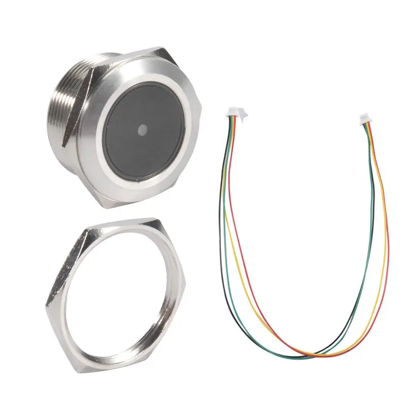 AC57-GM60 UART Stainless Steel Controlled Ring Indicator Light 1D/QR/2D Bar Code Scanner QR Code Barcode Scanner Module
