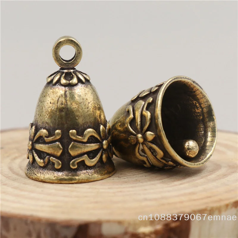 【xxx】Bell Pendant Jingle Bell Brass Vintage Keyring For Gift Decor Hanging Ornament[ZYS]