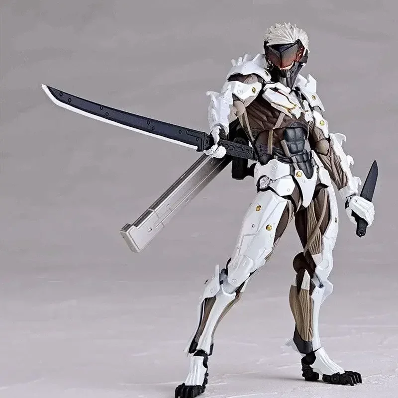 Kaiyodo The Ocedo Yamaguchi 140 Ex Metal Gear Action Figure Mgs Raiden Metal Gear Rising Rising Thunder Hand Gift Doll  Toy