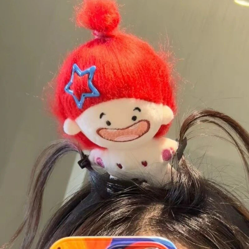 Cartoon Girls Plush Ugly Doll Headband Funny Hair Hoop Women Braided Doll Hair Hoops Face Wash Hairhoops Sweet Hair Accessory