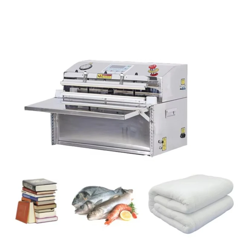 

Desktop plastic bag commercial food washing and sealing external vacuum packaging machine