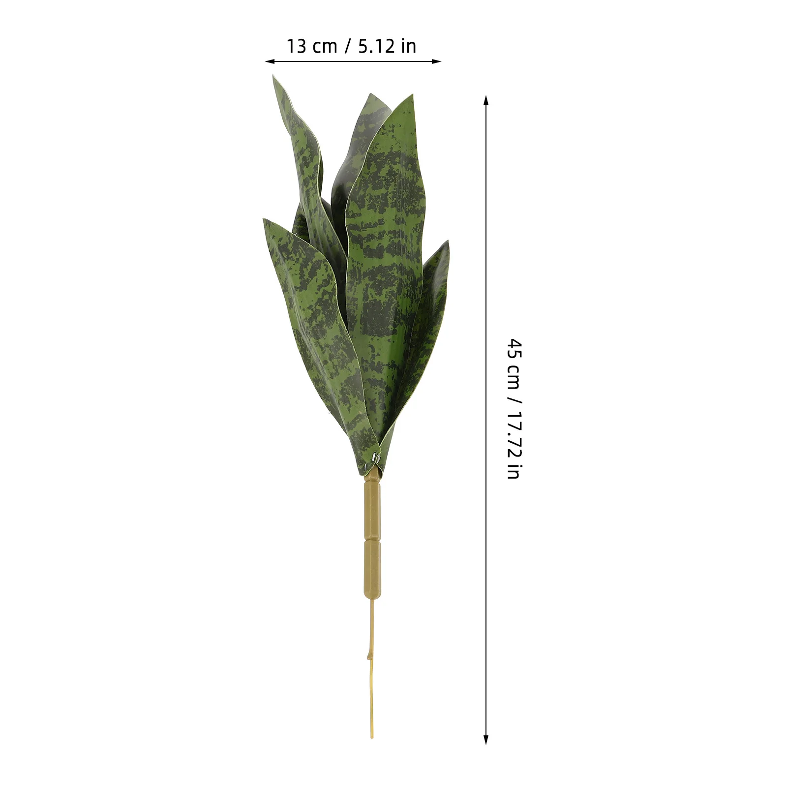 

Artificial Snake Plant Faux Green Leaf Simulation Decor Realistic Sansevieria Elegant Home DIY Flower Arrangement Ornament