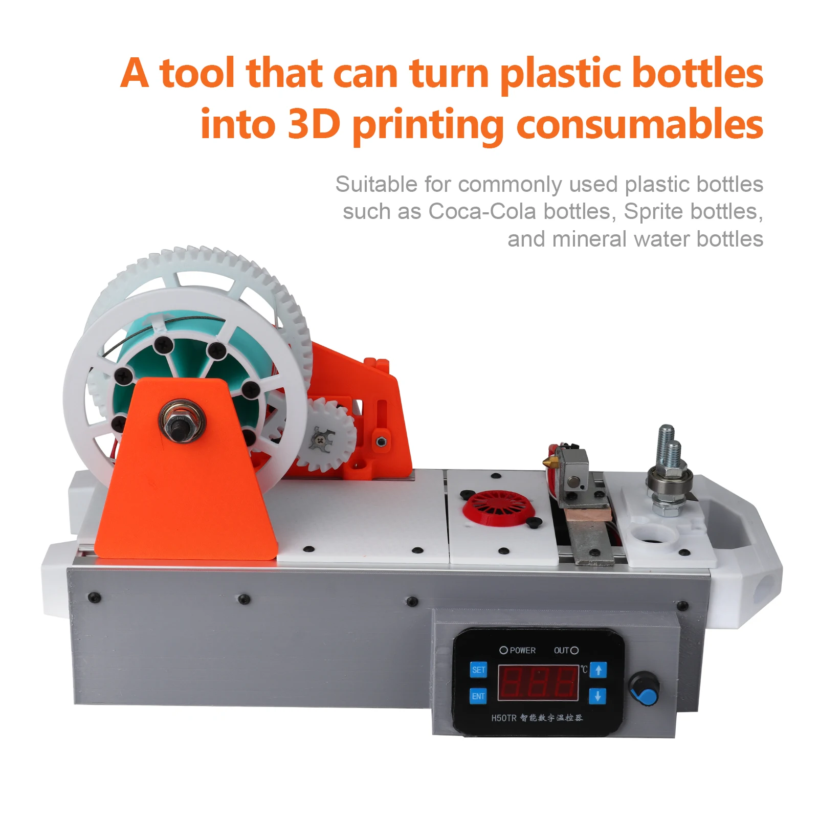 Desktop 3 D Filament Plastic Extruder 1.8 mm PET Bottle Wire Drawing Micro Molding hine for Plastic Extrusion Printin
