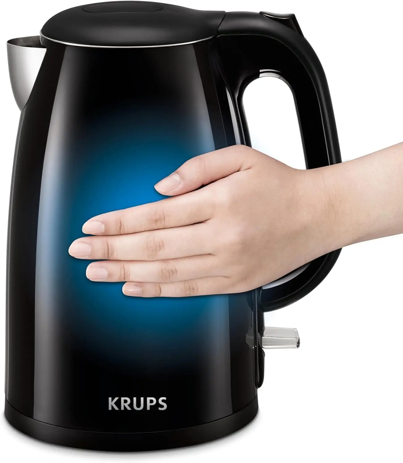

1.5L Electric Kettle, Cool Touch Stainless Steel Interior, 1500W Fast Boiling, Auto Off & Keep Warm, Cordless Black