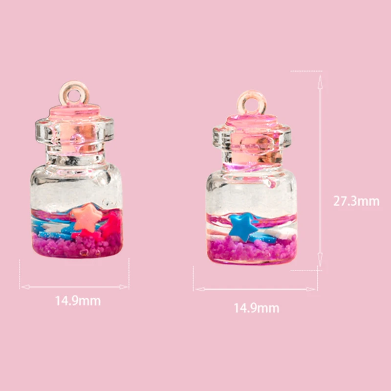 2Pcs 1:12 Dollhouse Miniature Luminous Glass Bottles Toy for Children Glow in Night DIY Dollhouse Decoration Accessories Gifts