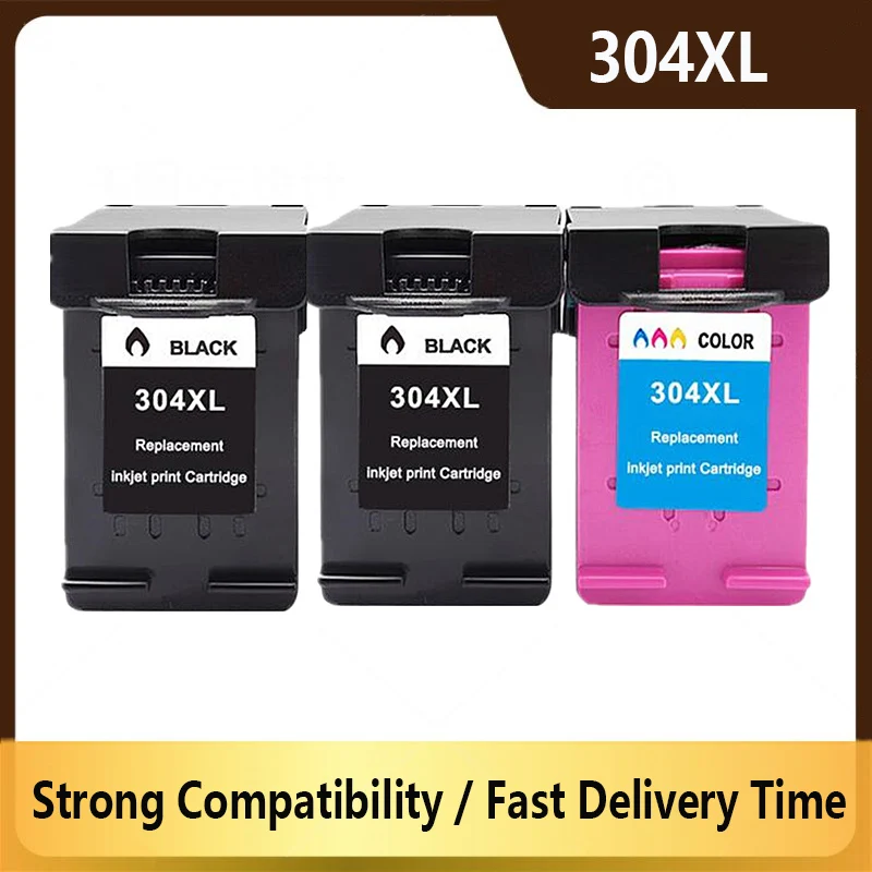 

Compatible Ink Cartridge For HP 304 304XL For HP DeskJet 2620 2625 2630 2635 3700 3720 3730 3735 Envy 5010 5010 5020 Printer