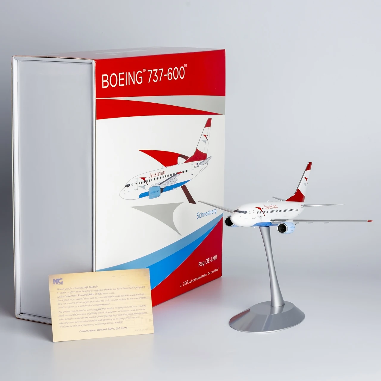 

06007 Alloy Collectible Plane Gift NG Model 1:200 Austrian Airlines "StarAlliance" Boeing B737-600 Diecast Aircraft Model OE-LNM