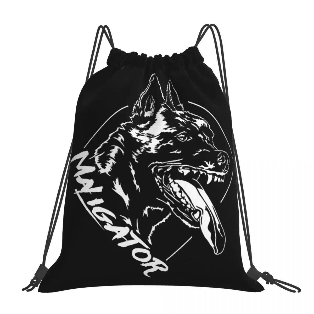 

Рюкзаки Maligator с бельгийской овчаркой Малинуа, сумки на шнурке, карманная сумка для хранения, сумки для книг для путешествий